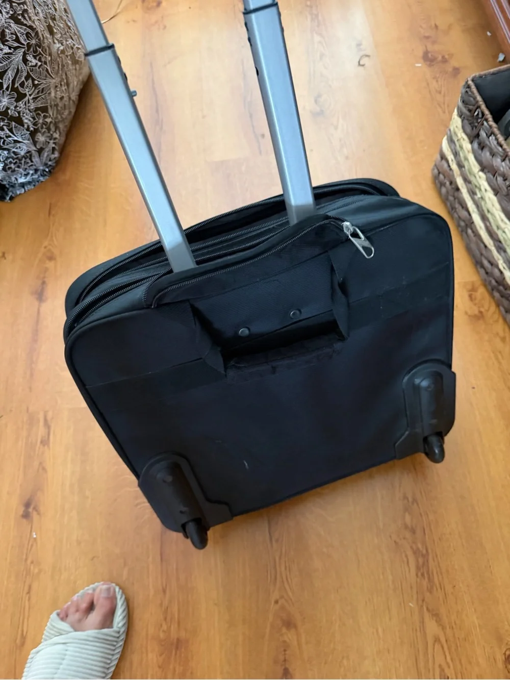 American Tourister Black Laptop Rolling Briefcase